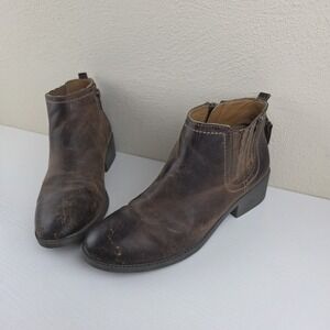 Sperry Top-Sider‎ Juniper Bree Chelsea Ankle Booties Brown Leather Women's 5.5 M